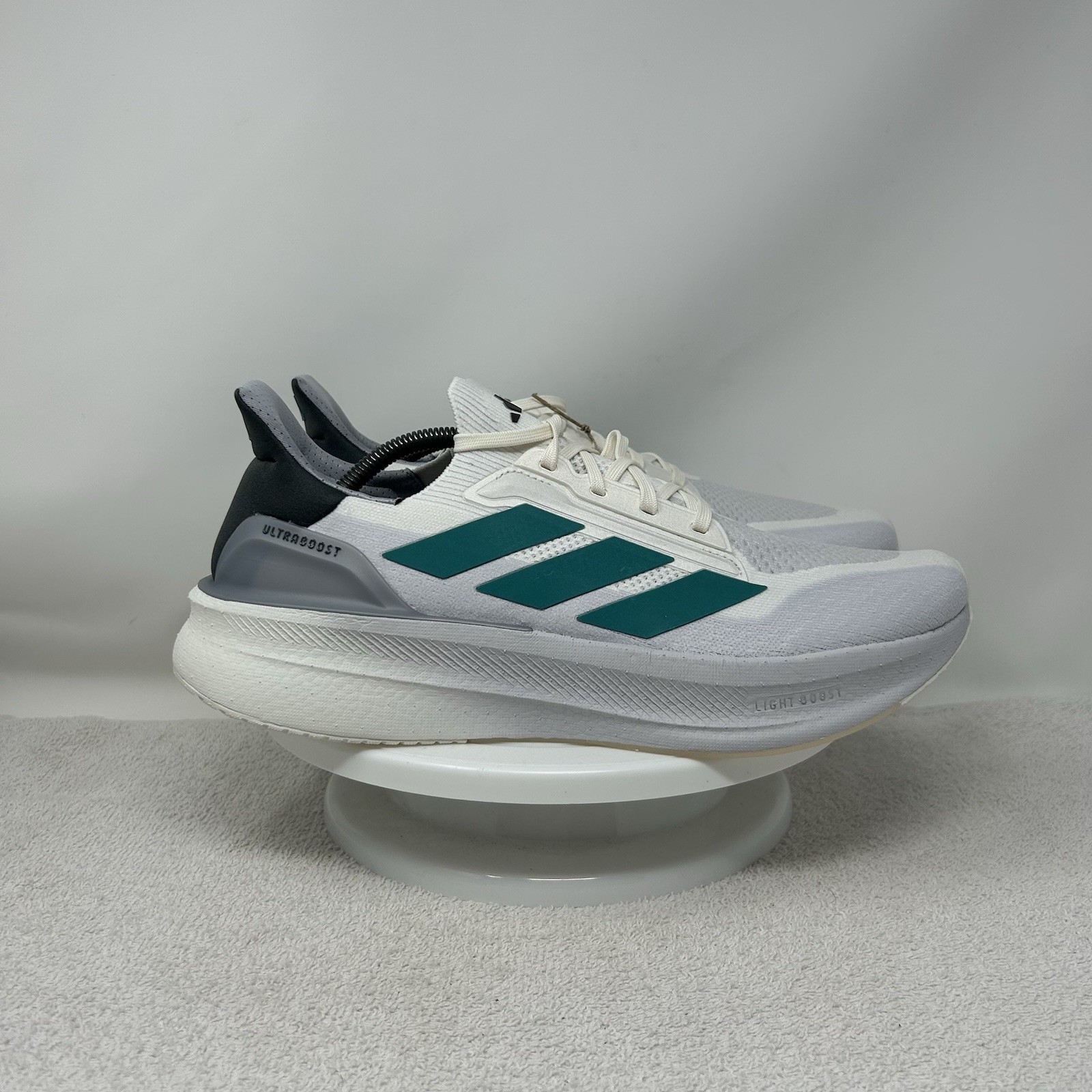 Adidas Ultraboost 5X White Teal Dash Grey Running Shoes Men’s Size 12 JI3244 NEW