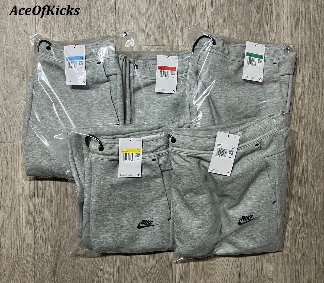 Nike Tech Open Hem Fleece Pants Dark Heather Grey Black S-2XL Men’s IM0697-063