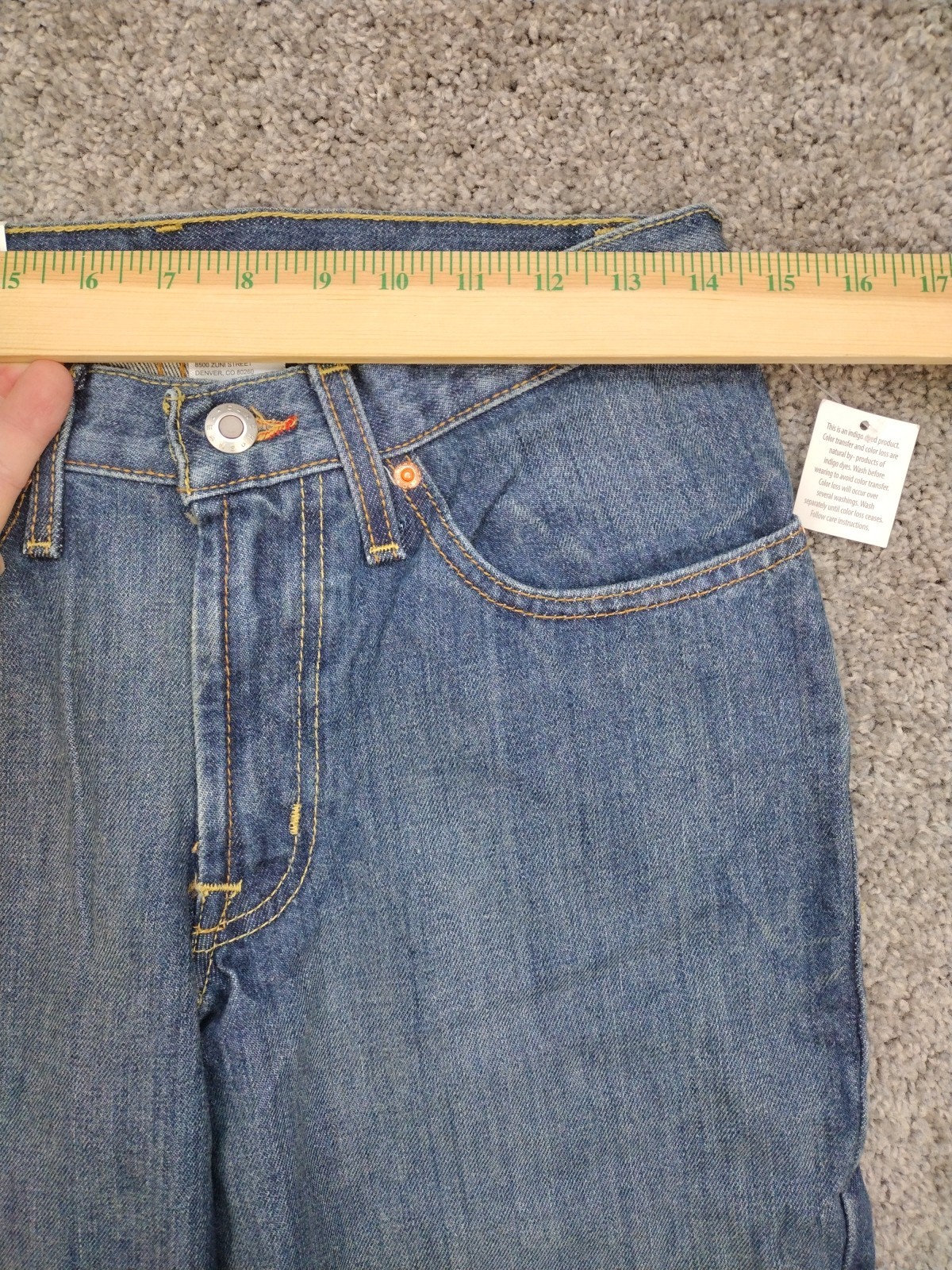 Cinch Men’s White Label Relaxed Fit Jeans Dark Stonewash Indigo Size 29×36 NWT