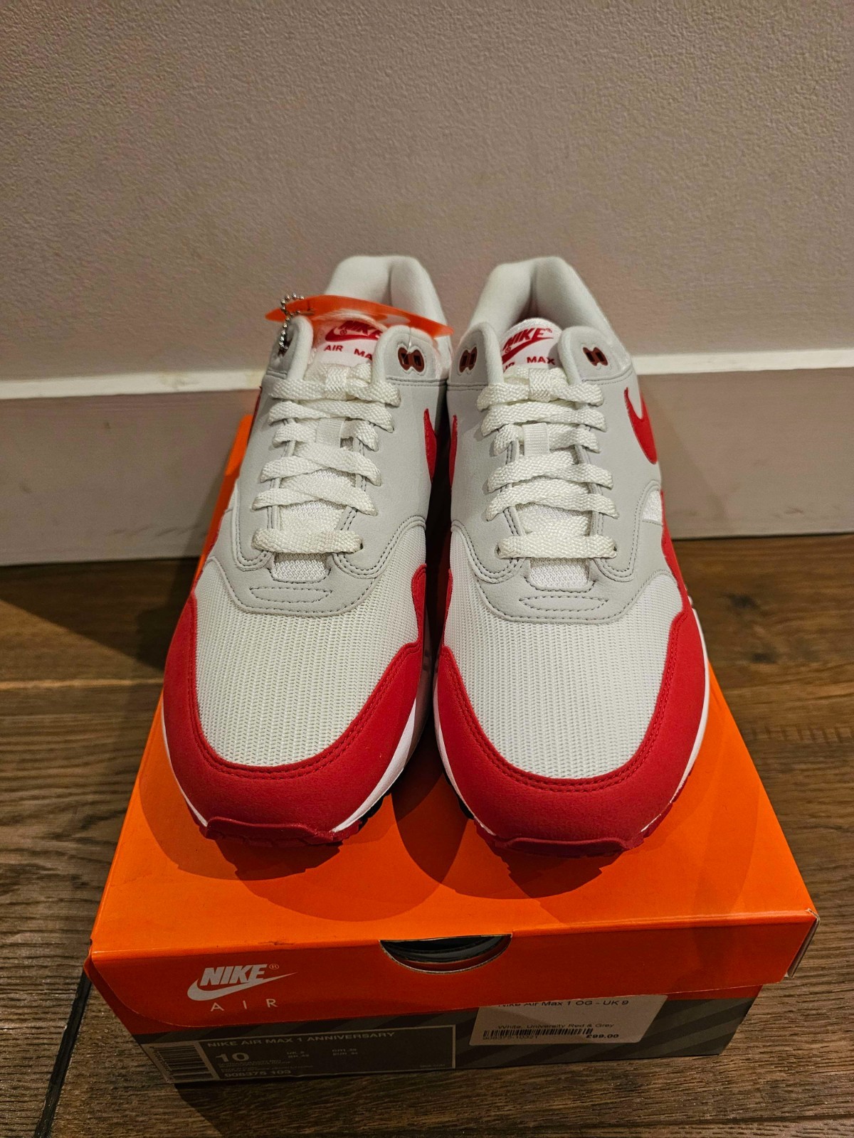 Size 10 – Nike Air Max 1 OG Anniversary 2017 Re-Release Red
