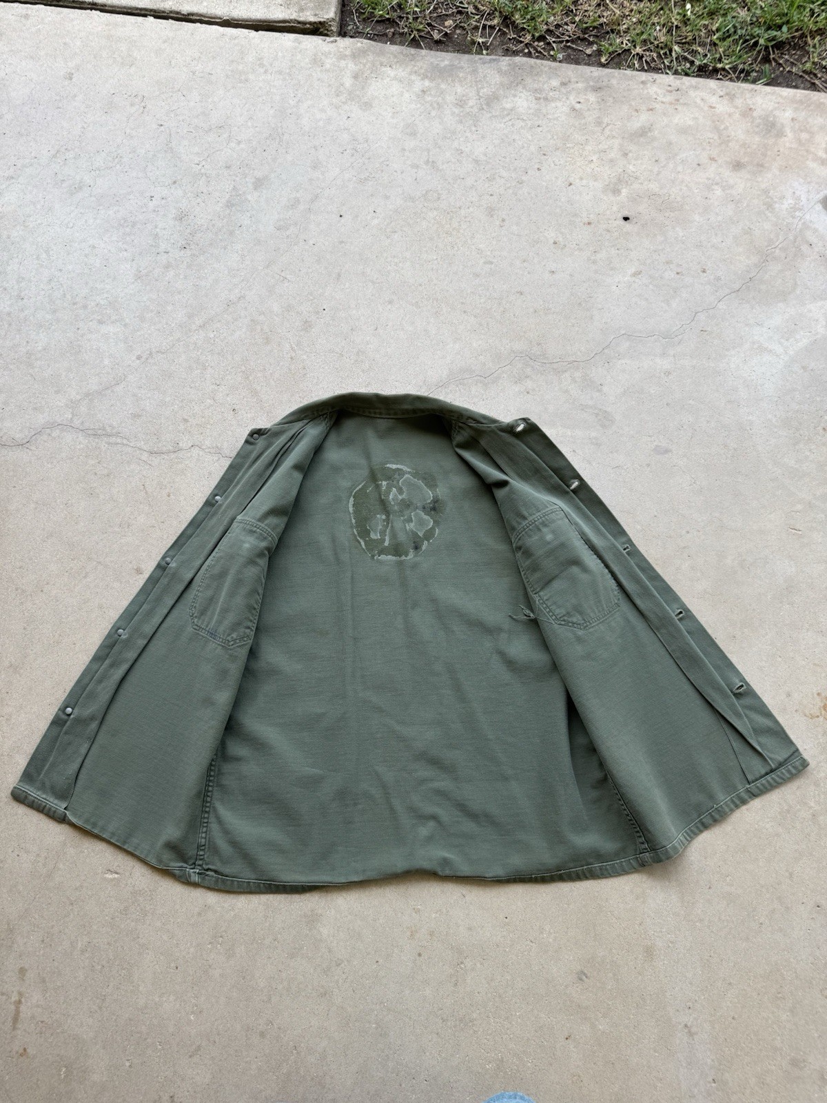 1950s Vtg Korean War US Army 13 Star Utility Shirt Military Punk Rock Skate 50s