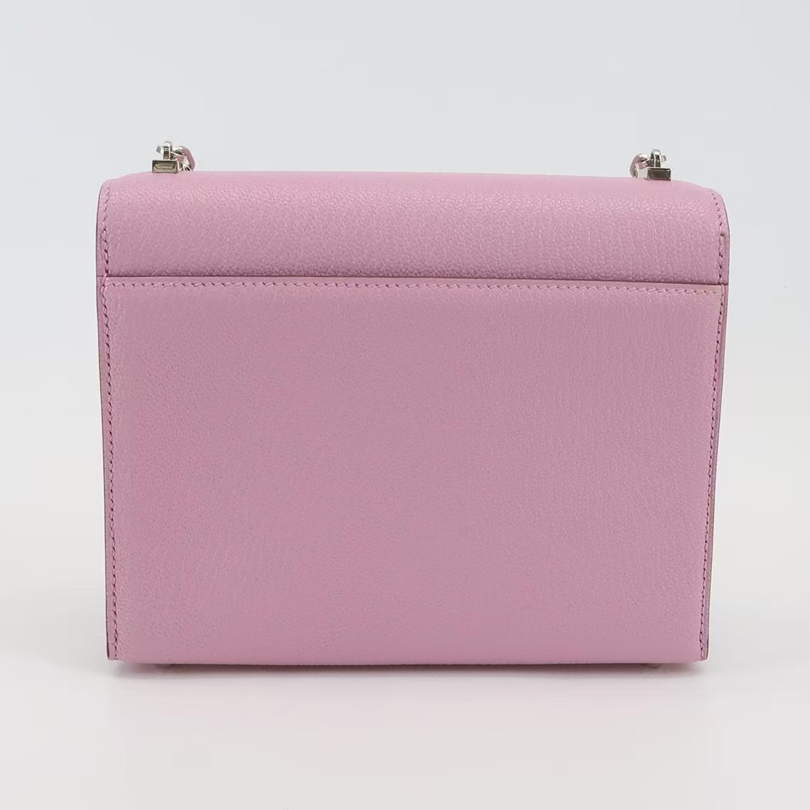Hermes Verrou Mini 17 Chevre Mysore Mauve Sylvestre X9 Pink PHardware PHW Auth