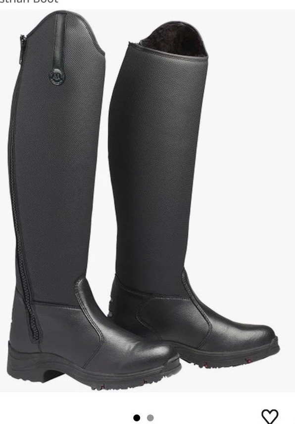 Mountain Horse Womens Boots 9 Thermolite Insulated Zip Tall Riding Boots Black
