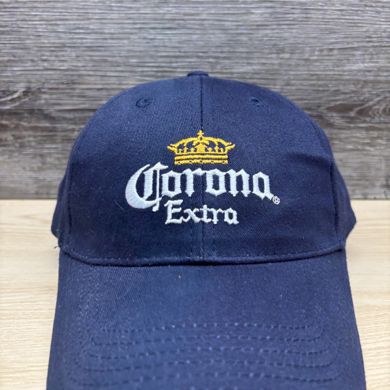 Corona Extra Hat Cap Strap Back Navy Yellow Logo Beer Brand Men