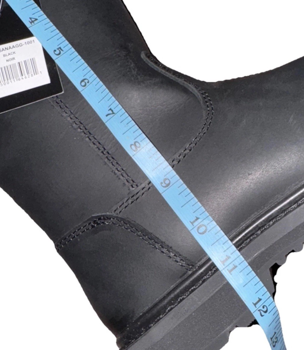 Aggressor Men’s Leveler Soft Toe Wellington Work Boots 5ANAAGG-1001 Black 11