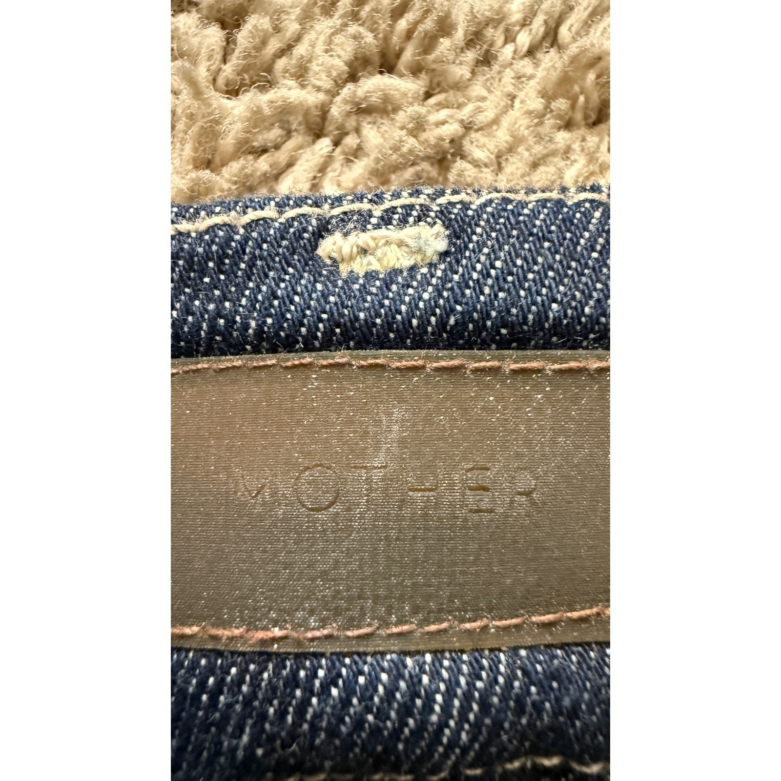 Mother Looker Ankle Fray Jeans Partner in Crime Distressed Skinny Size 26 kk17