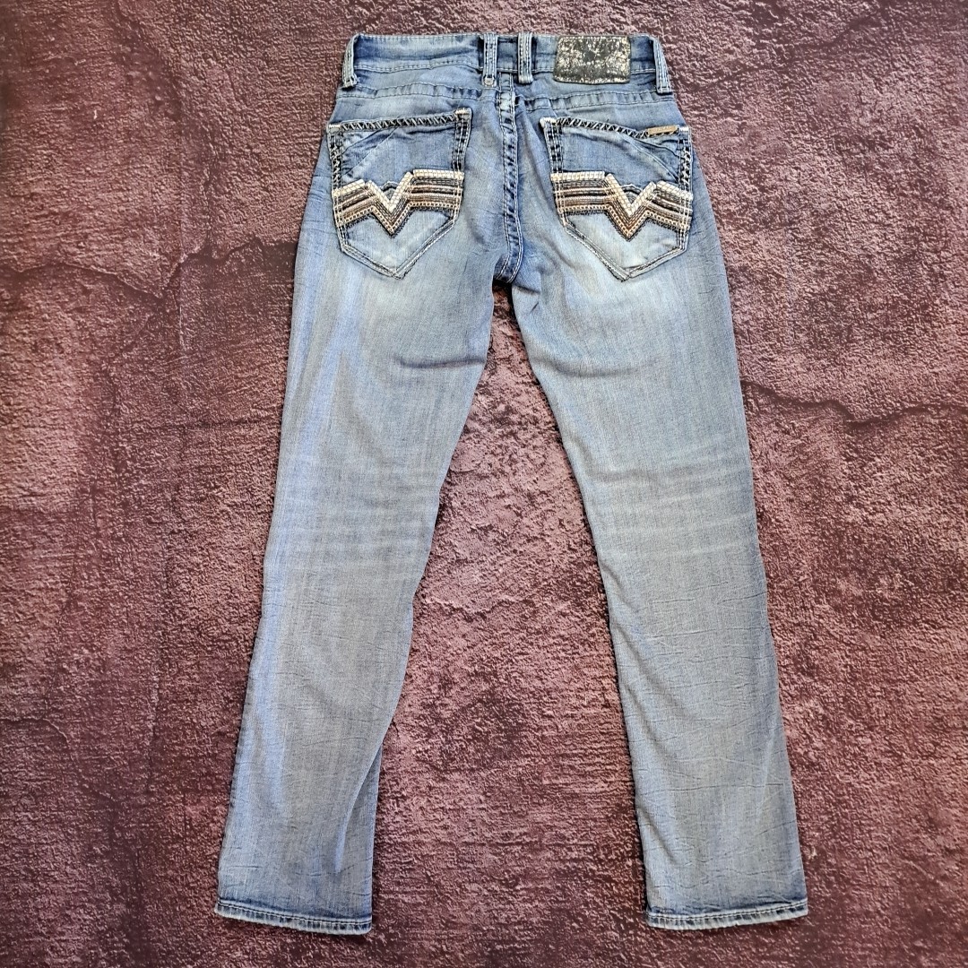 Salvage Supply Co Jeans Havoc Straight 28×30 Slim Fit Buckle