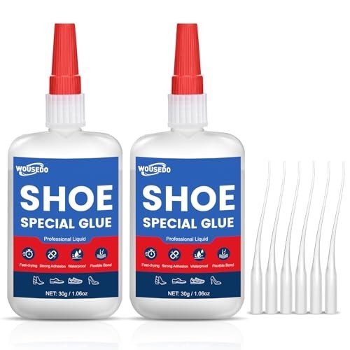Shoe Glue 60g, Flexible & Waterproof Adhesive for Sole Repair & Restoration | Cl