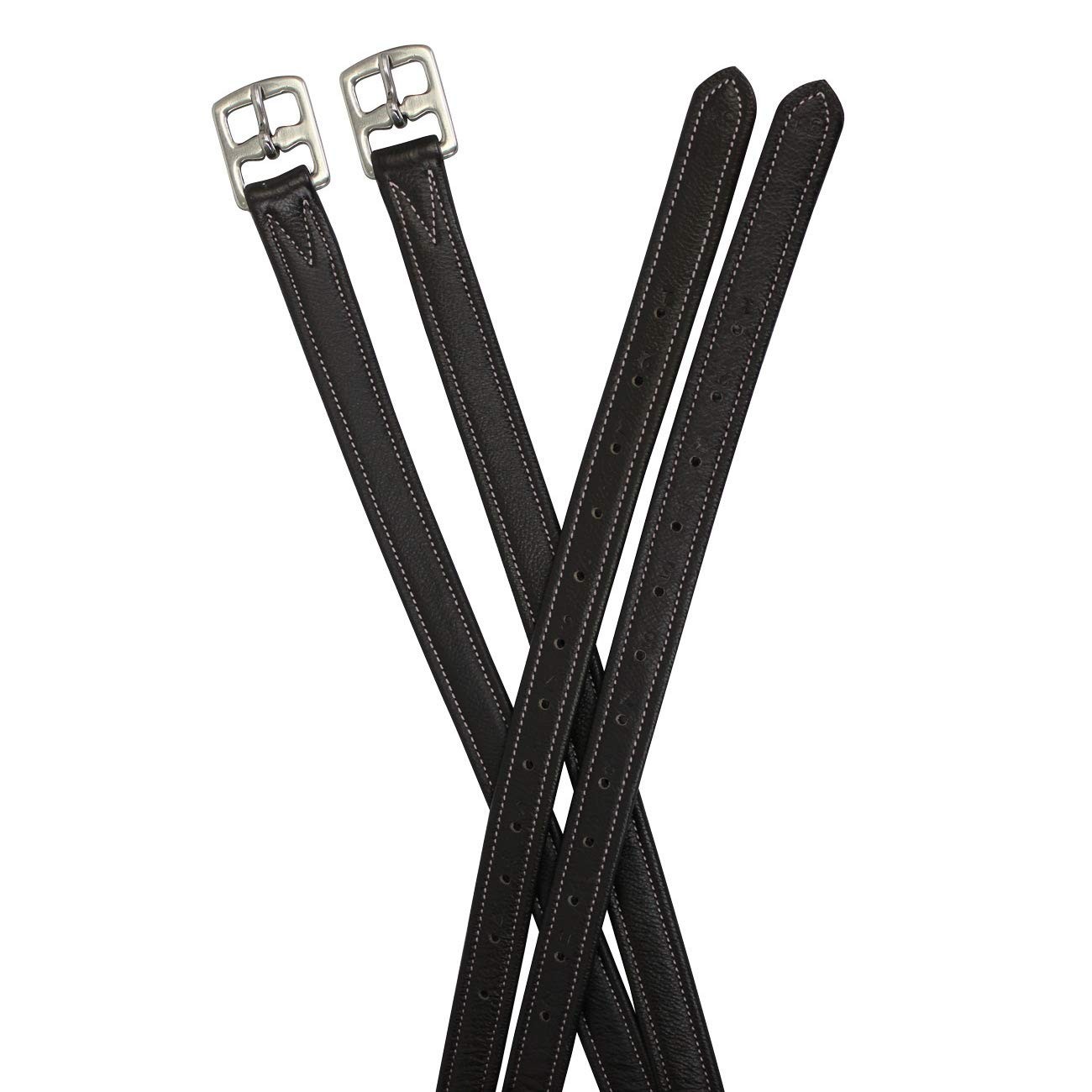 Super Soft Triple Layer English Stirrup Leathers with One Year Warranty (45″ …