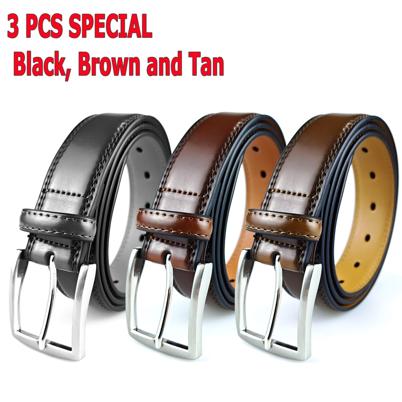 Mens Belt Genuine Leather Belts For Men Dress Belt for Mens Many Colors & Sizes
