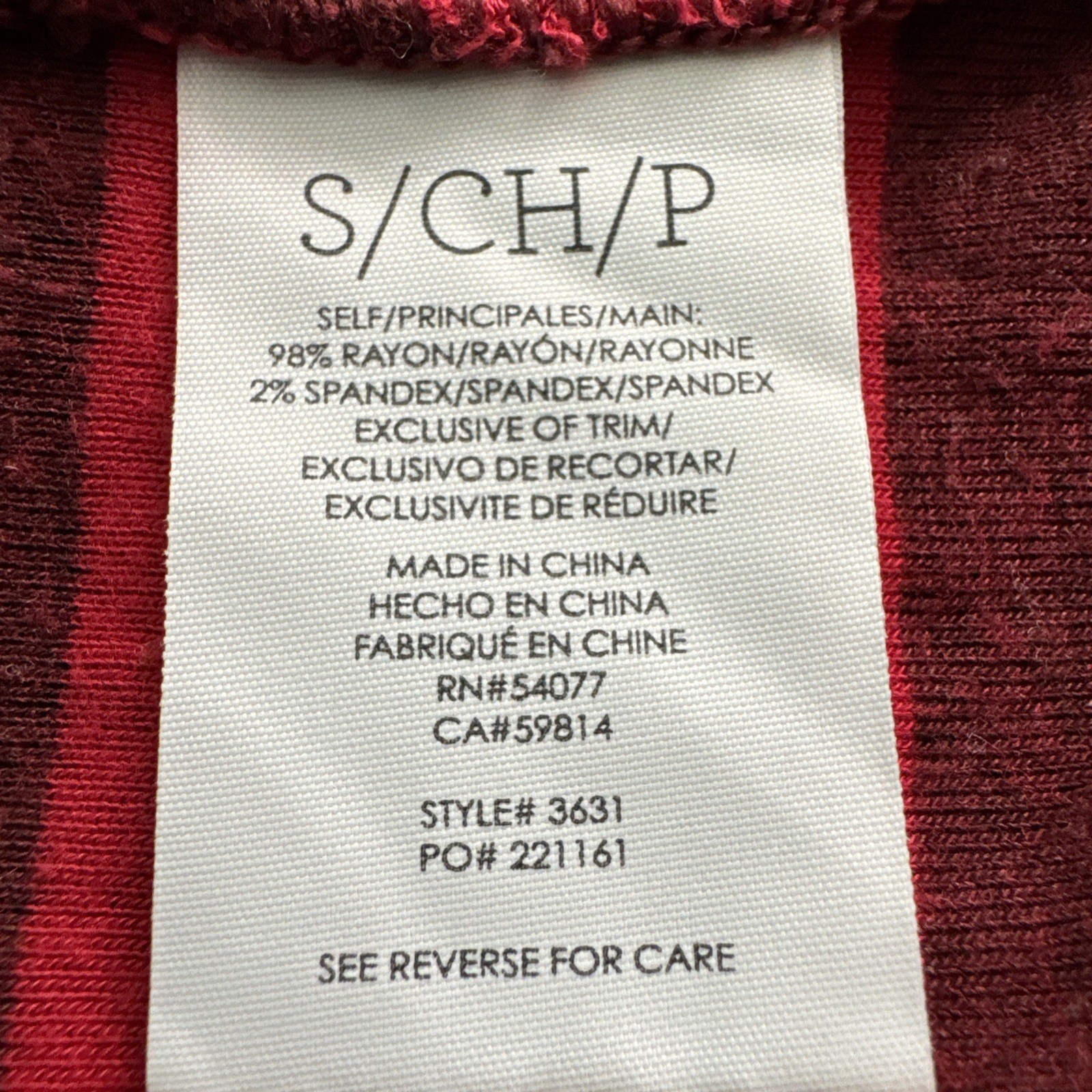 Cabi Sweet Talk Peplum Tee S Red Garnet Striped Ruffle Top 3631