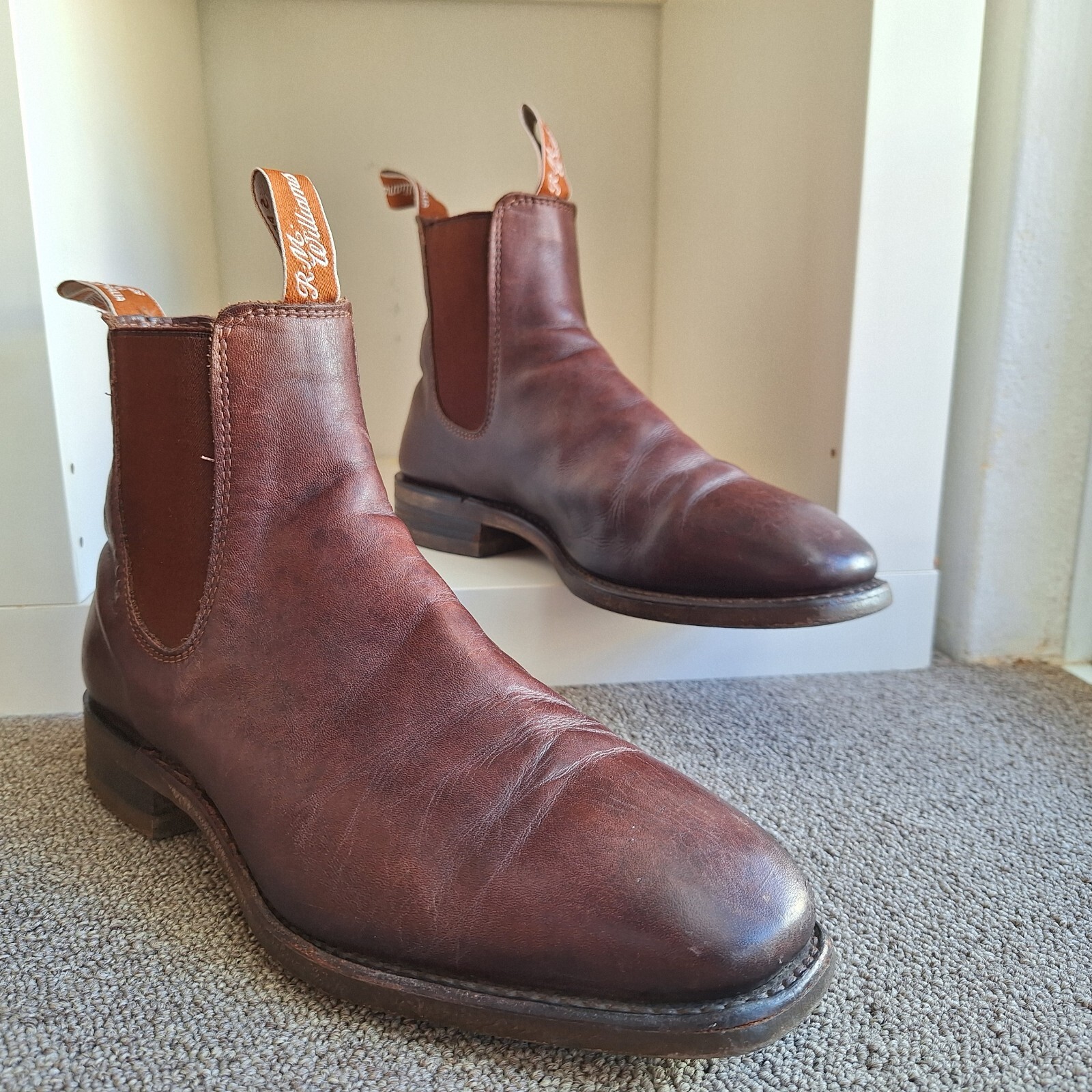 RM williams Leather Comfort Craftsman Chelsea Boots UK 7.5G US 8.5 Ladies 10