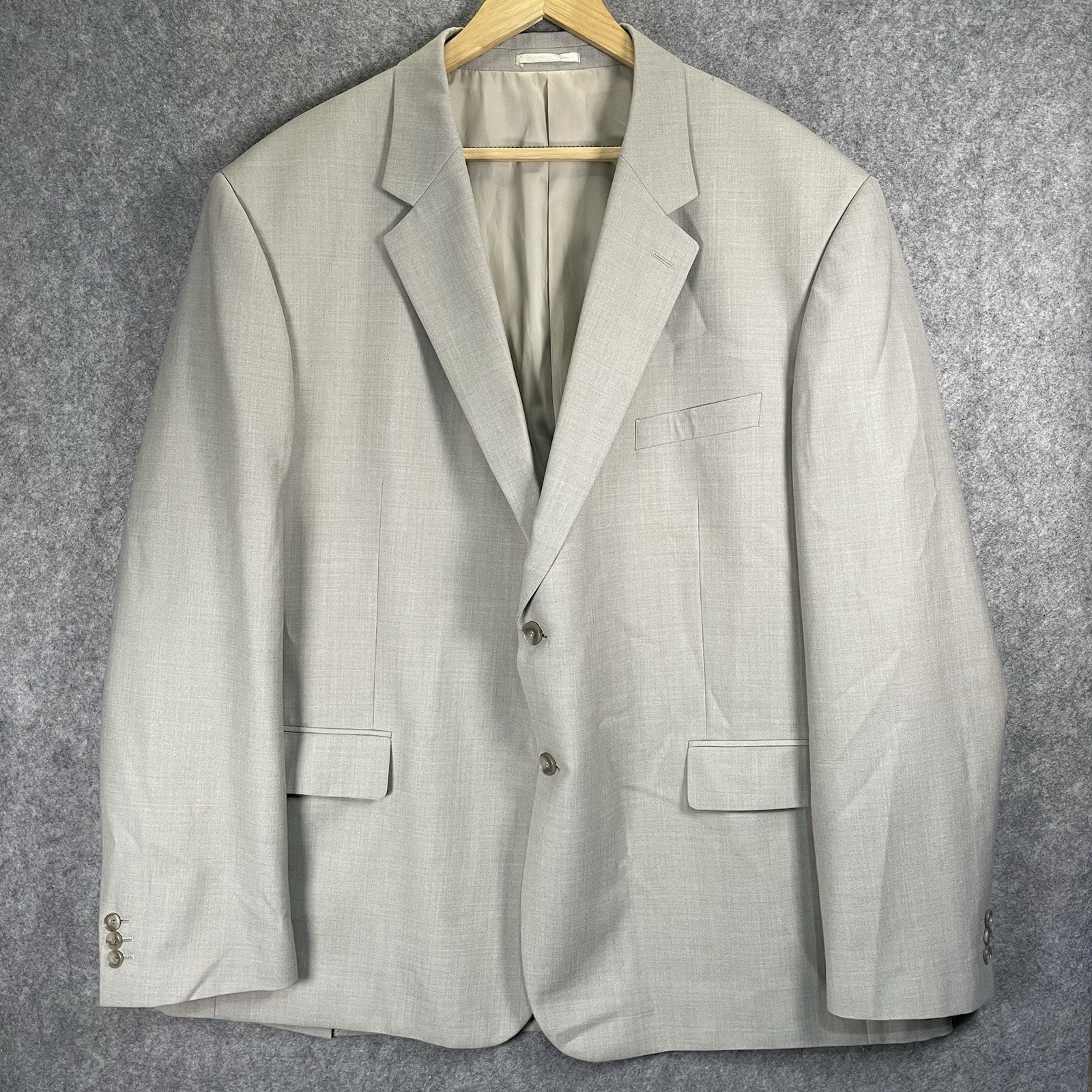 Gurteen Menswear Suit Blazer Men’s 50″ Grey Wool Blend Suit Formal Jacket *