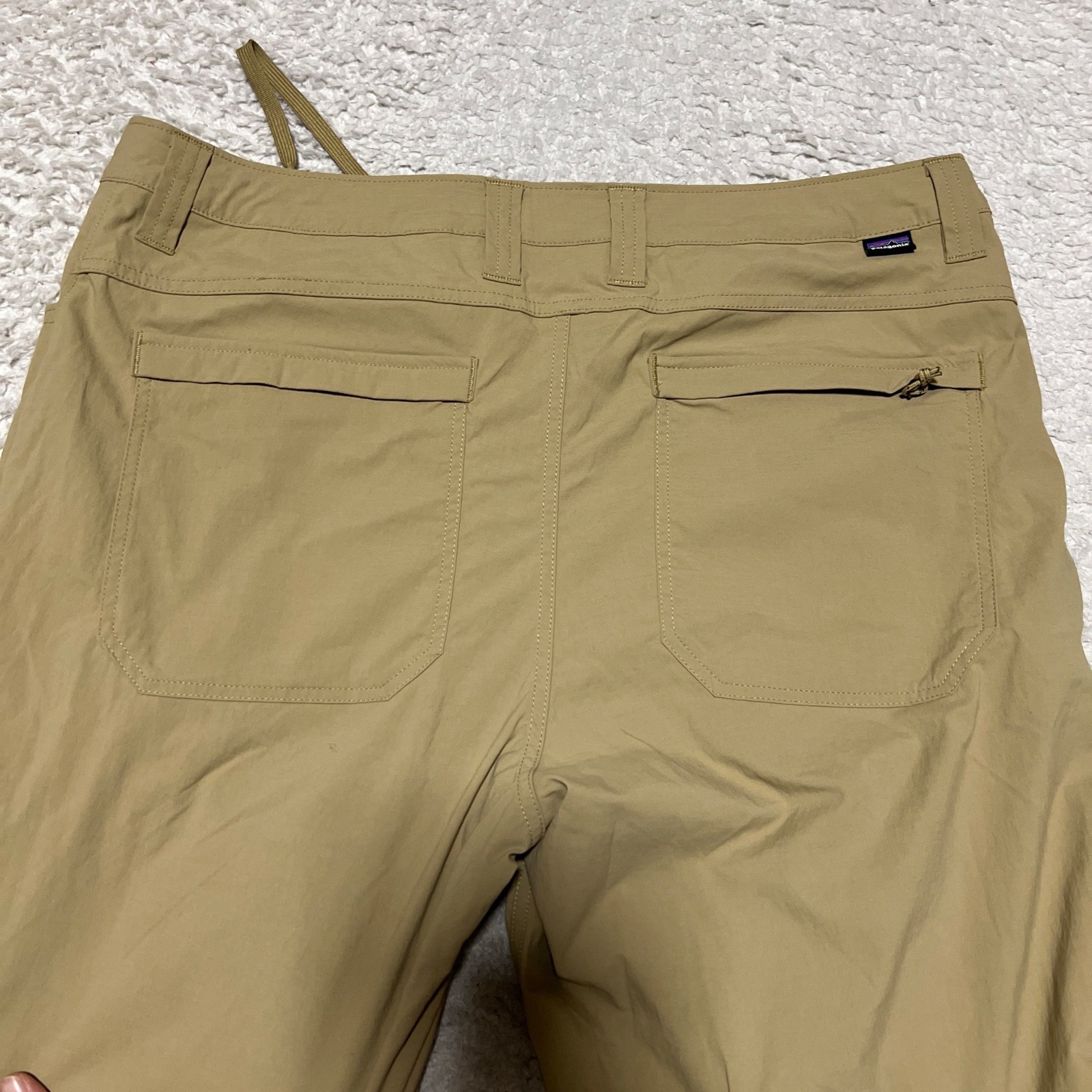Patagonia Pants Men Size 36 Tan Quandary Stretch Outdoors Hiking Performance