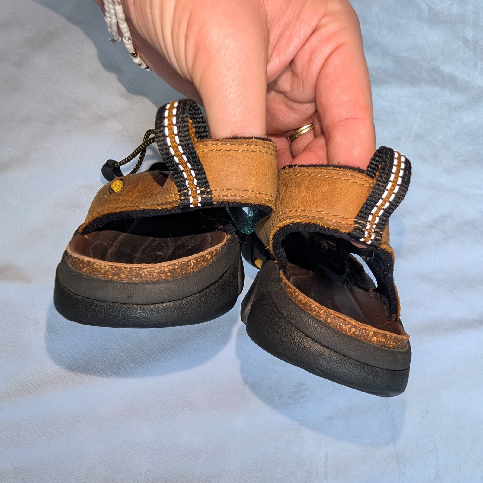 Keen Sarasota Waterproof Hiking Open Toe Sandals Brown Leather Womens 7
