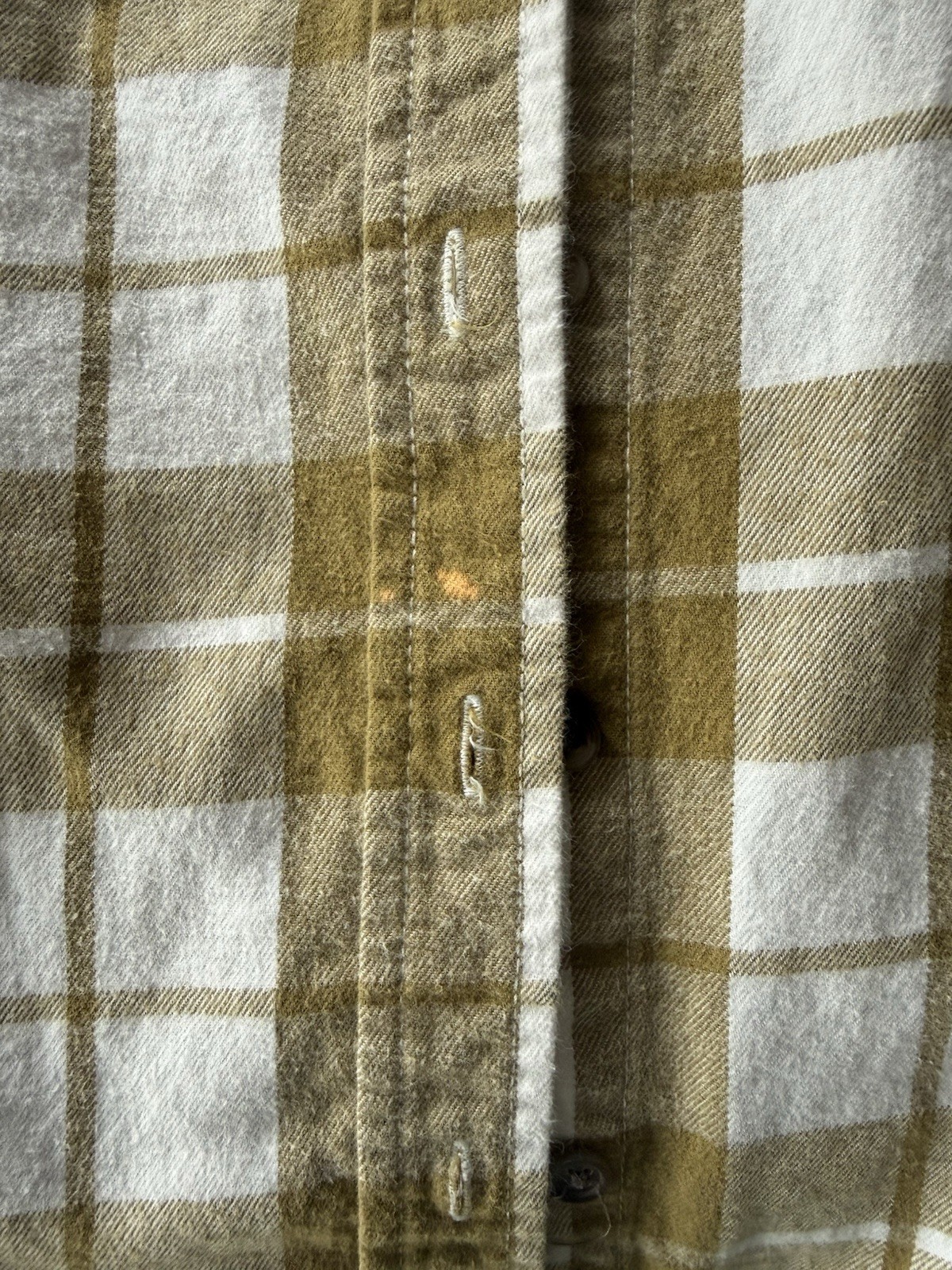 Universal Thread Mustard & White Plaid Button Front Oversize Shirt XS