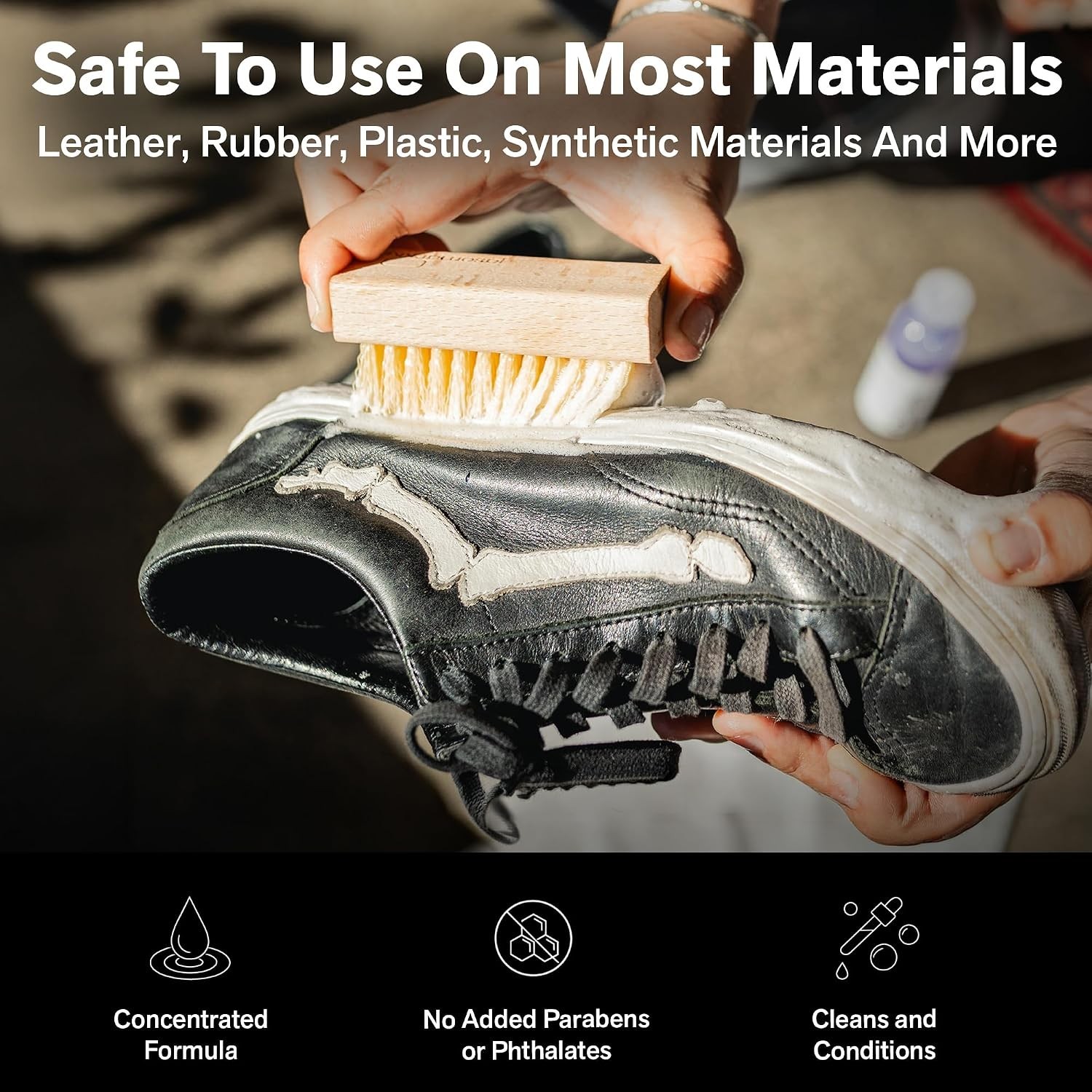 Professional 4 oz Sneaker Care Kit: Deep Clean & Durable Brush for Any Footwear