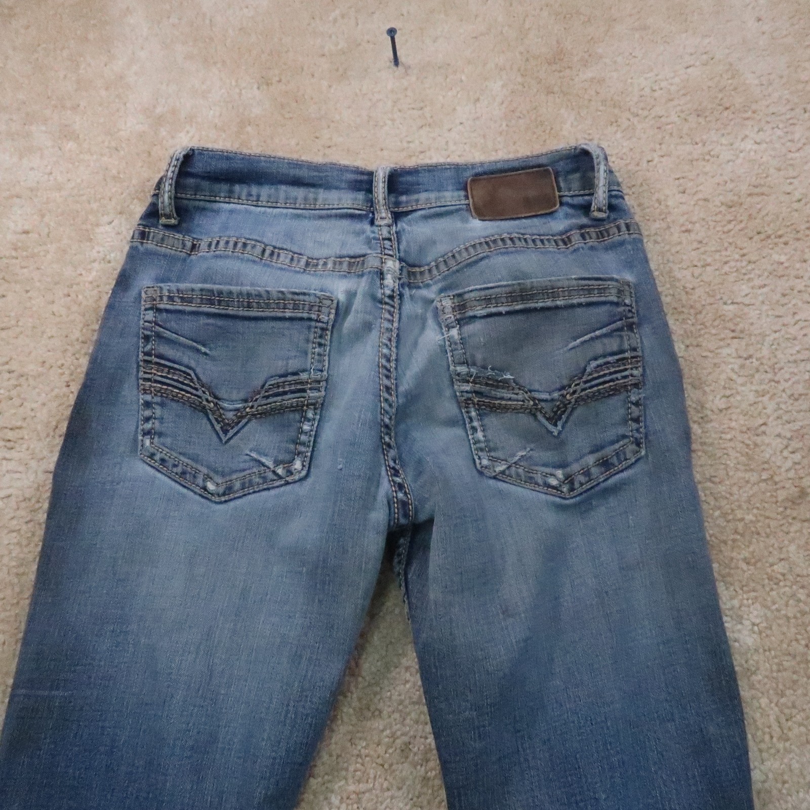 BKE Buckle Aiden Straight leg Jeans Men’s 28×32 Blue Stretch Denim Distressed