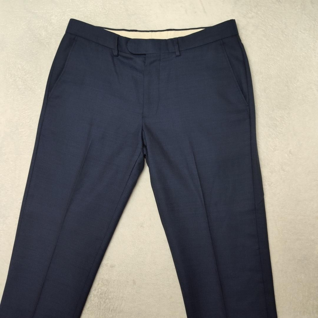 JCrew Pants Mens 31×30 Blue Wool Slim Bowery Dress Slacks Suit Trousers Work