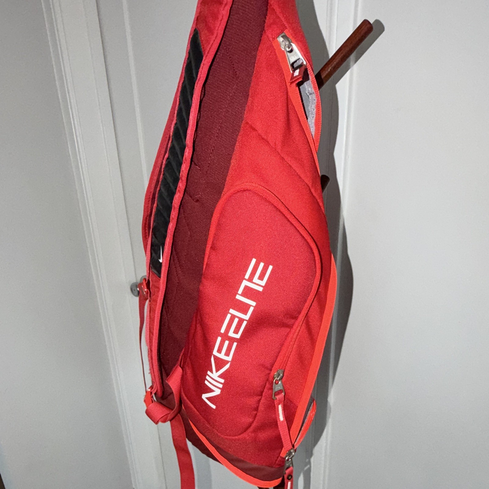 Nike Elite Quad Zip System Backpack Lightweight Red
