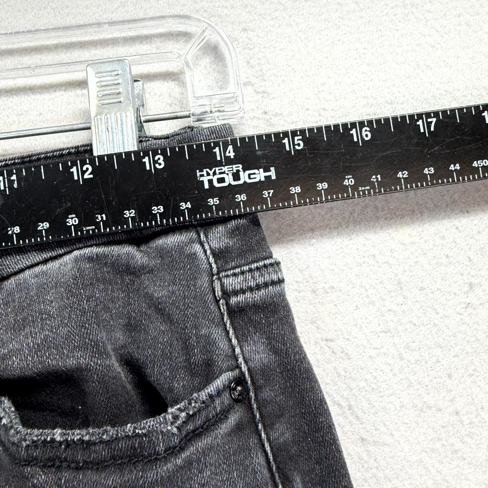 Altar’d State Jeans Womens 28 Dark Gray Denim Pants Wide Baggy Frayed Raw Hem