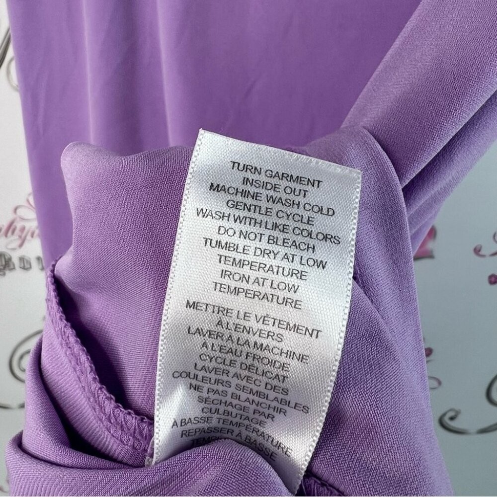 Cleo tank top camisole purple light Lavender Tank Top swoop neckline luxe