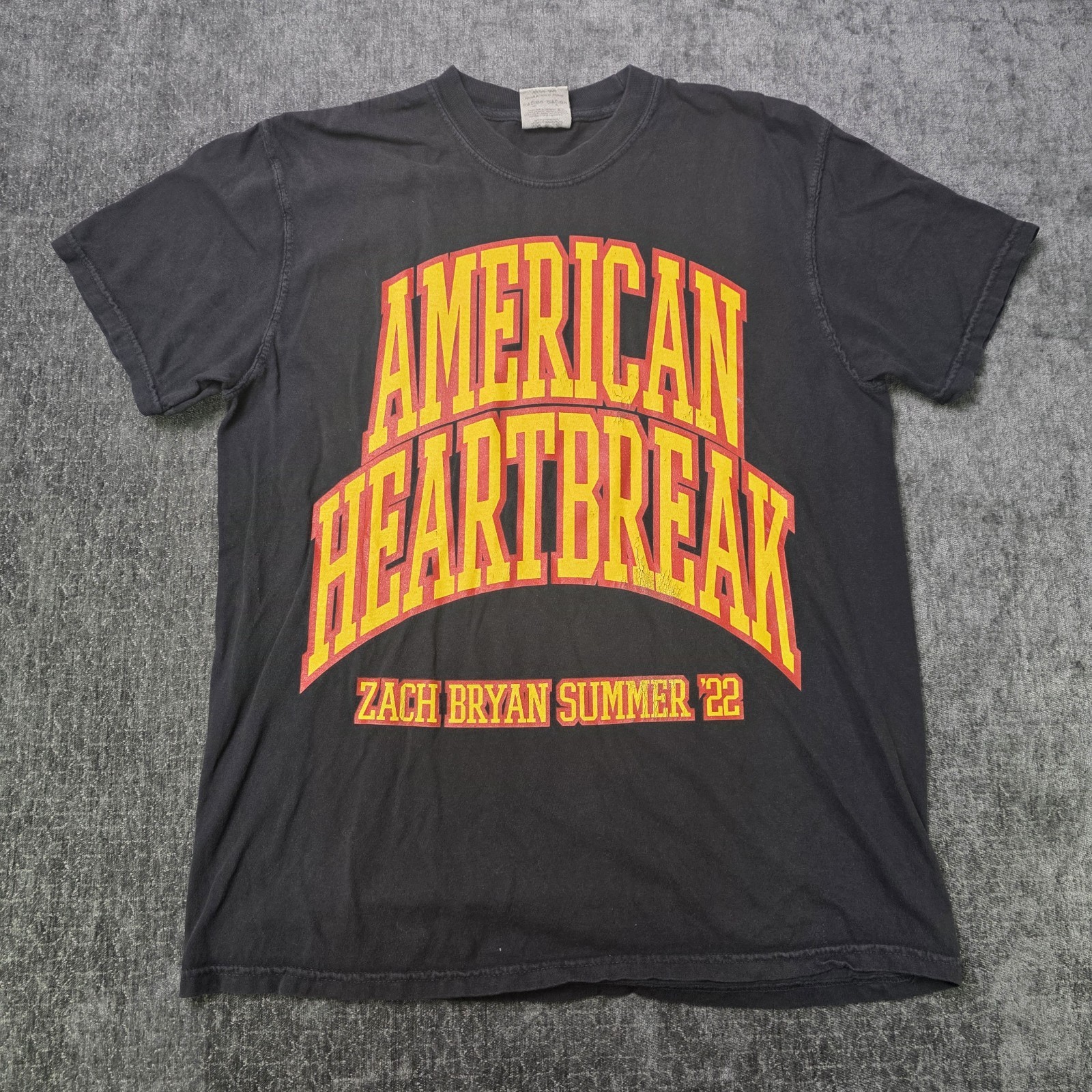 American Heartbreak Zach Bryan Summer 2022 Tour Shirt Medium Comfort Colors M