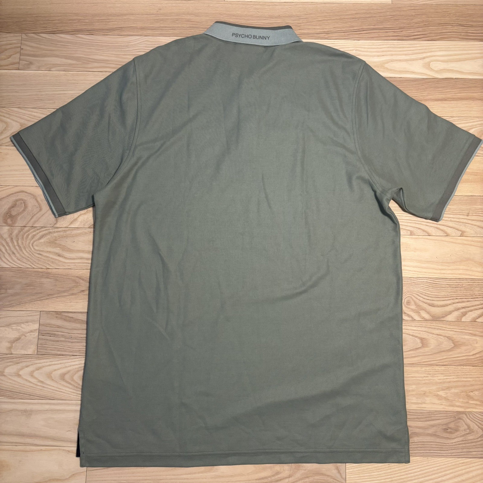 NWT Psycho Bunny Mens Sea Spray Green Short Sleeve Pique Polo Size 8 XXL Cotton