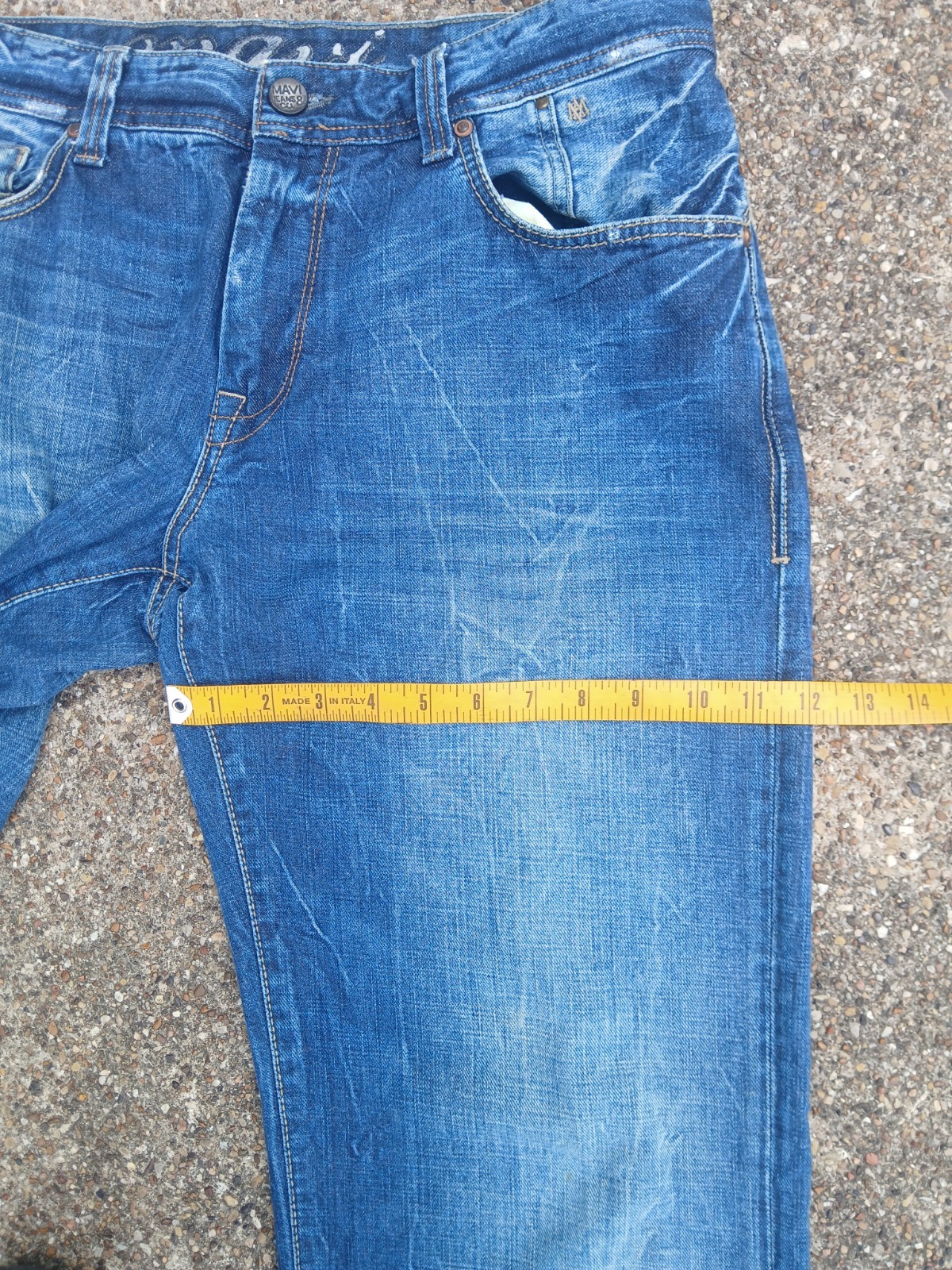 Mavi Marco Mens Midrise Straight Leg Jeans 34 × 32