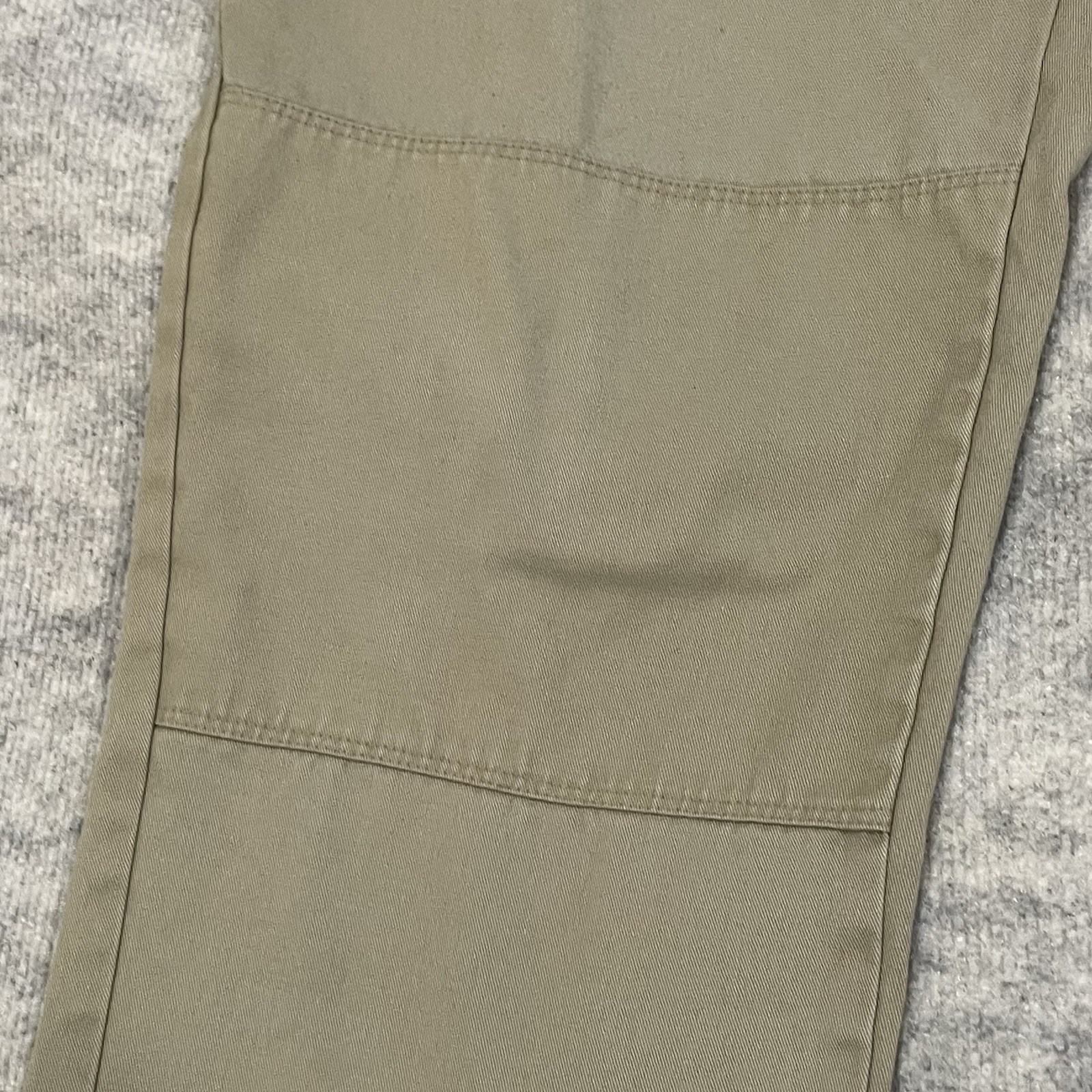 Dickies Men Loose Fit Double Knee Work Pants Khaki 40×32 Distressed Skater 85283