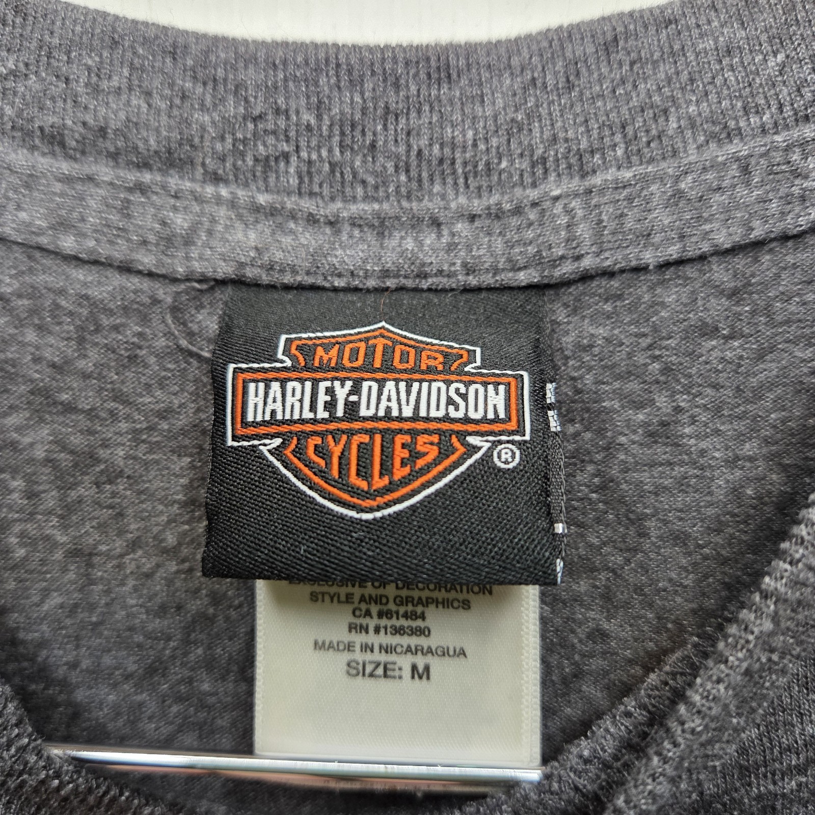 Harley Davidson T Shirt M Gray London KY Biker City Grunge