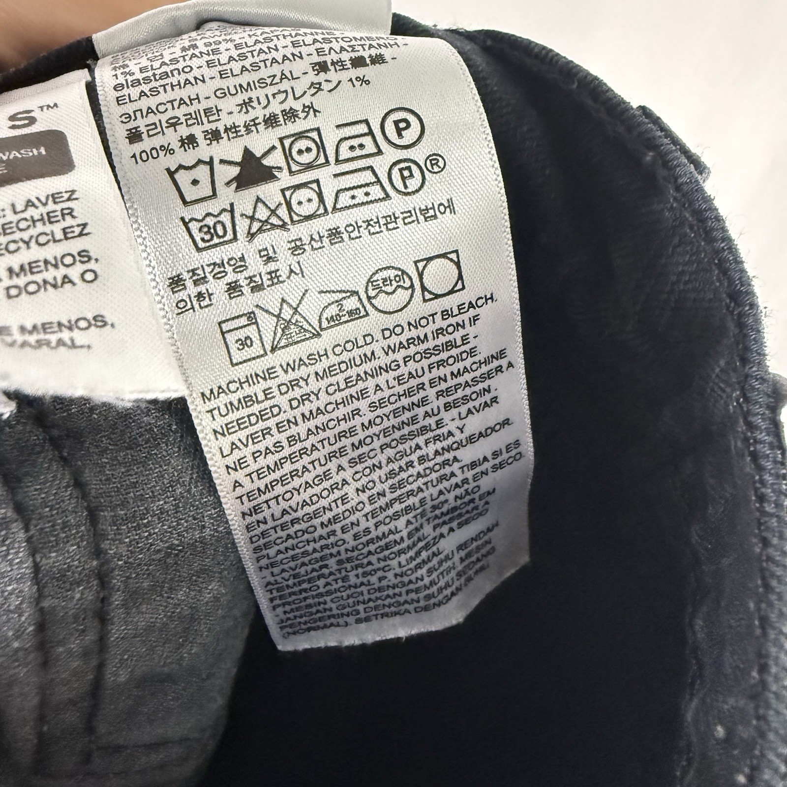 Levi’s 511 Denim Jeans Men’s 30×32 Black Slim Fit Flat Front 5 Pocket
