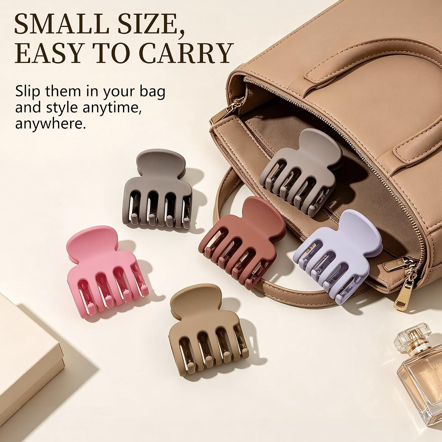 16 Pcs Small Hair Clips for Women, 1.8 Inch Matte Octopus Mini Hair Claw MIX