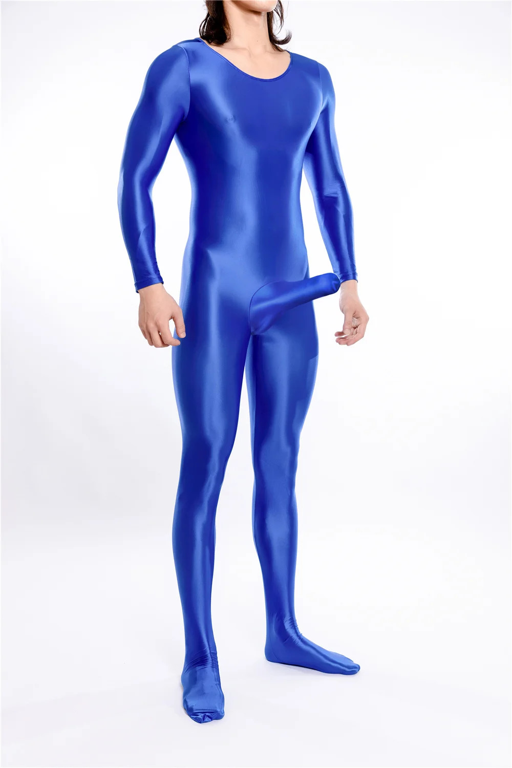 Bodysuit Shiny Oil Glossy Body Stocking Sheath Tights Night Club Wear Jumpsuits