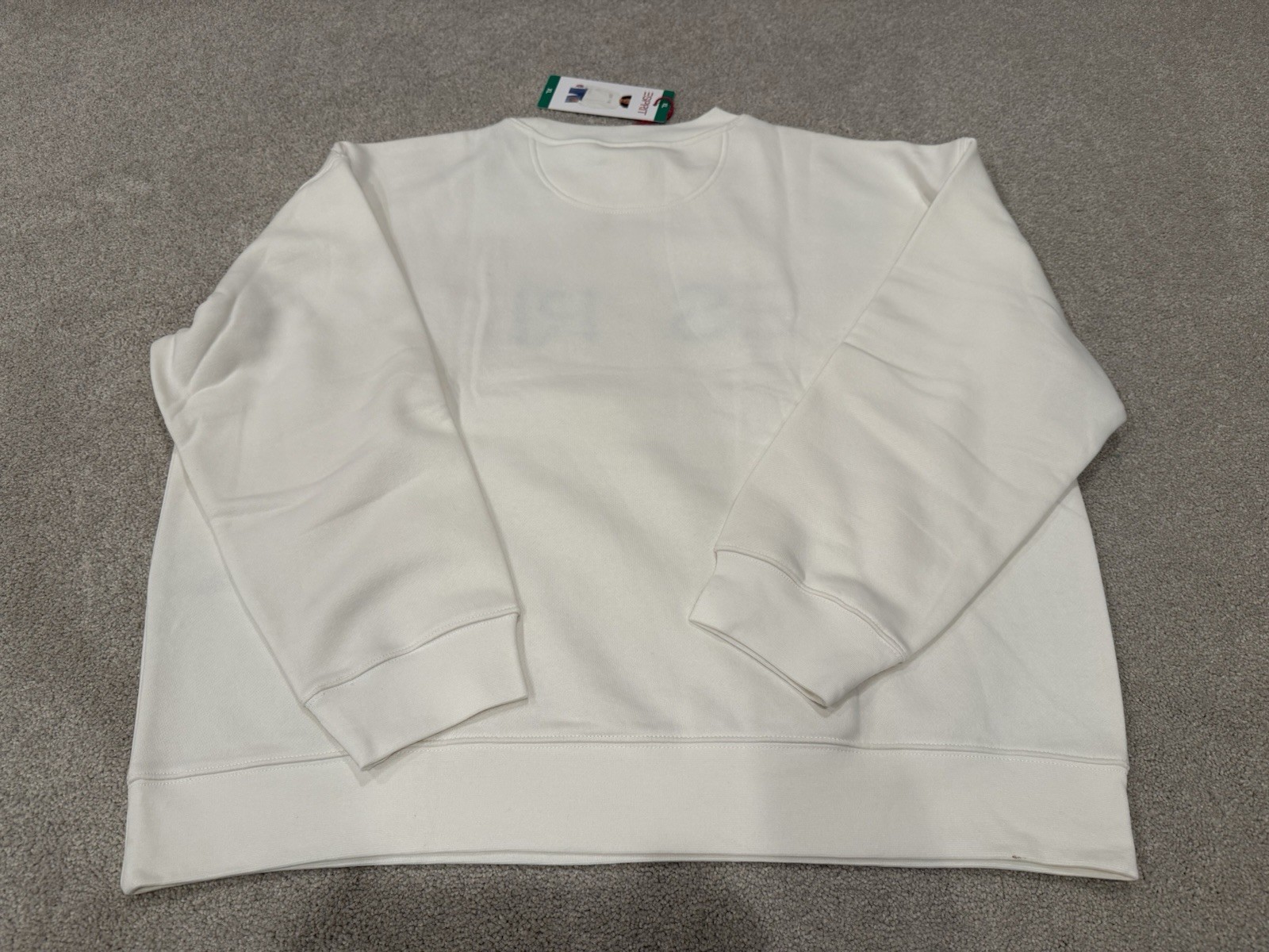 ESPRIT Sweatshirt White Green Blue Retro Logo Size XL X-Large Women’s – 3 Pack