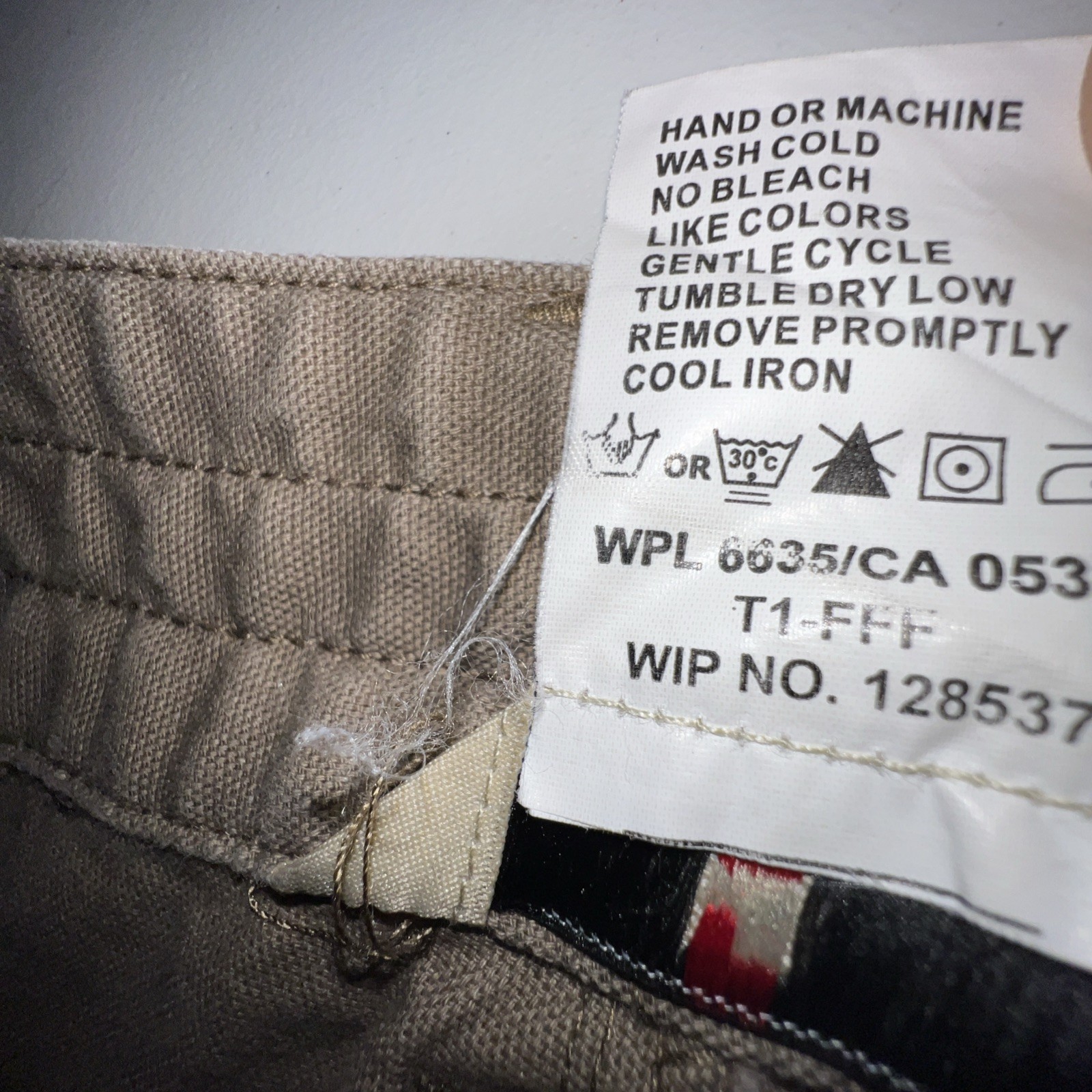 WOOLRICH Pants Woman’s Size 14 Tan/Brown Khaki 98% Cotton 2% Spandex Stretch