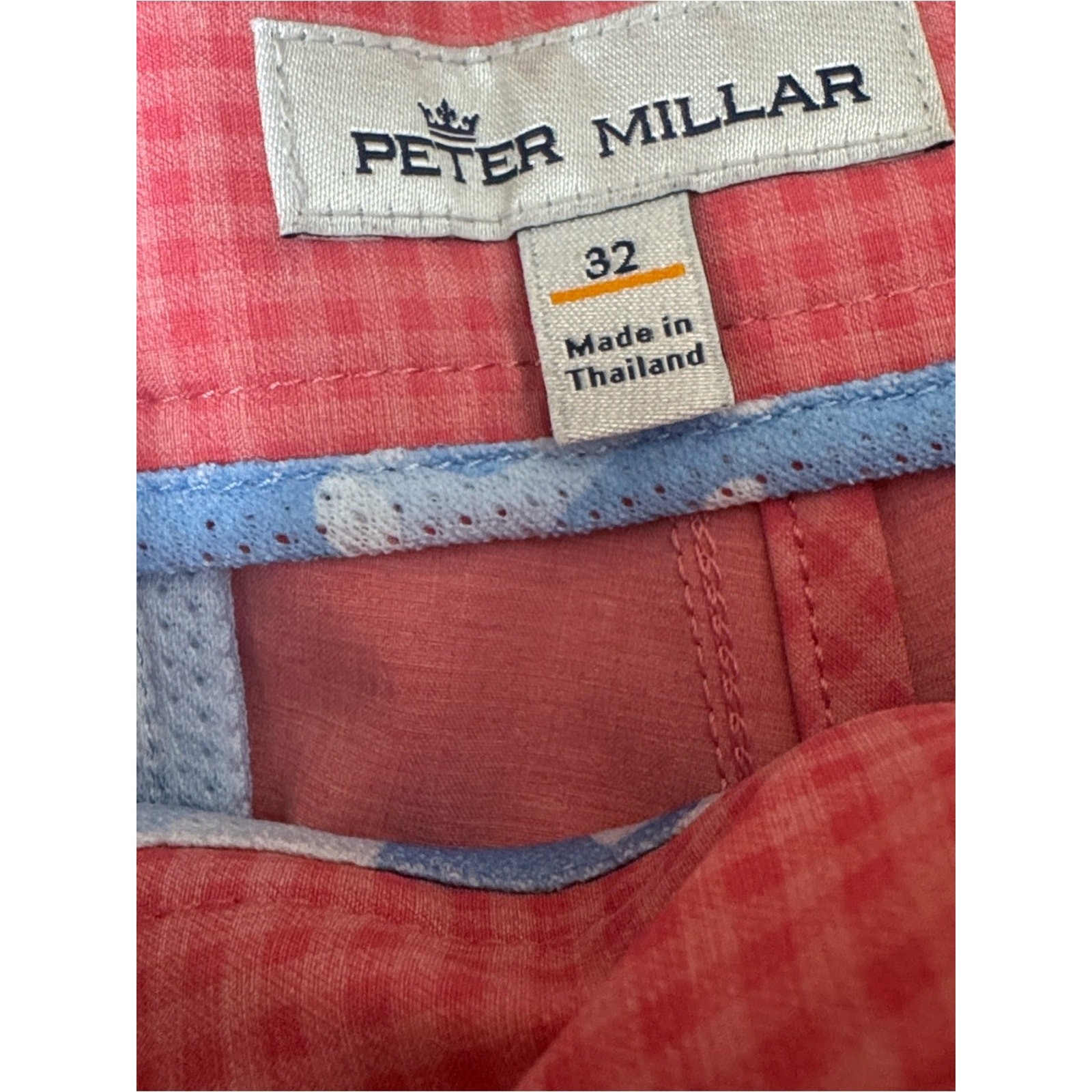 PETER MILLAR Shackleford Hybrid Gingham Short 32