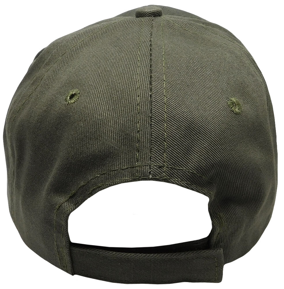 USA American Grey & Black Flag Patch Olive Green Distressed Embroidered Cap Hat