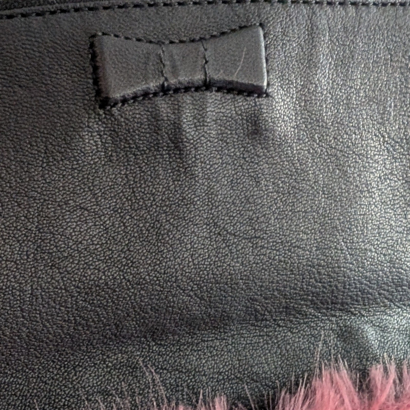 💖 RARE! Kate Spade Evening Belles Steffe Faux Fur & Leather Clutch