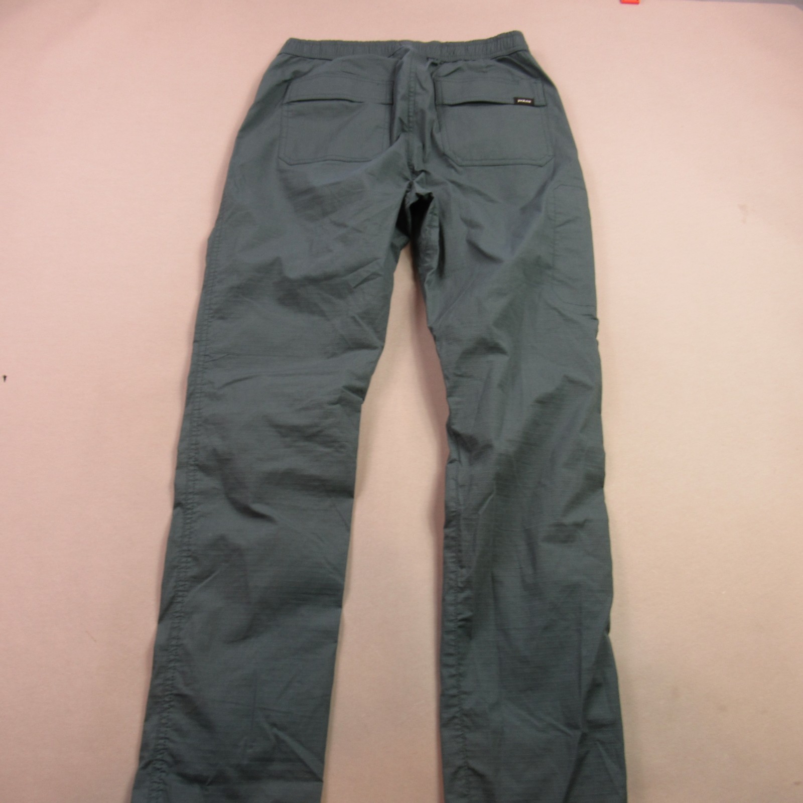 Prana Pants Mens Small Chino Pockets Casual Elastic Waist Green Lightweight
