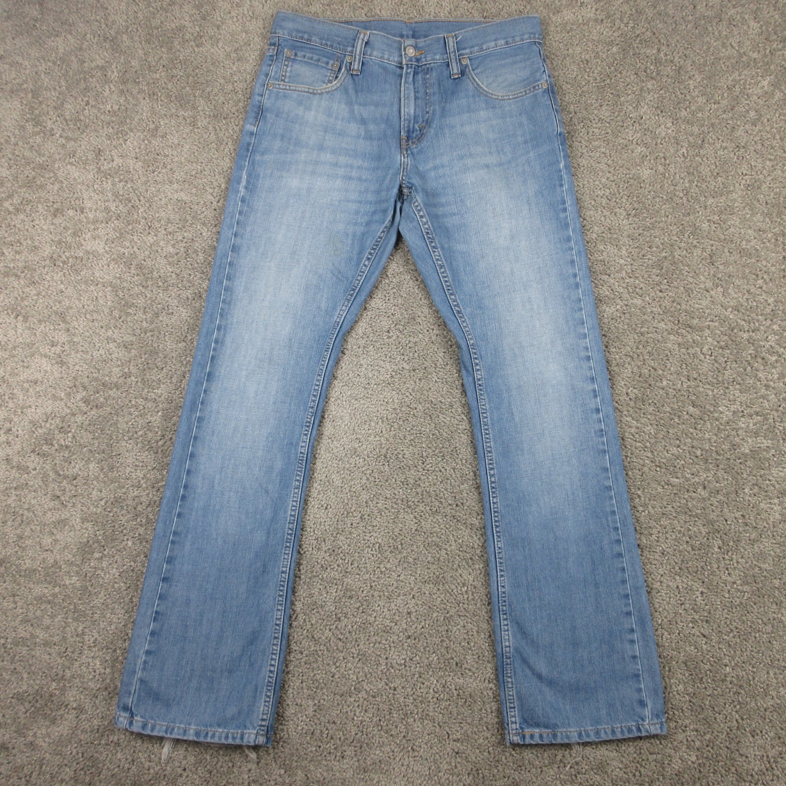 Levis Jeans Mens 31×32 Blue 527 Slim Bootcut Western Cowboy Faded Denim Pants