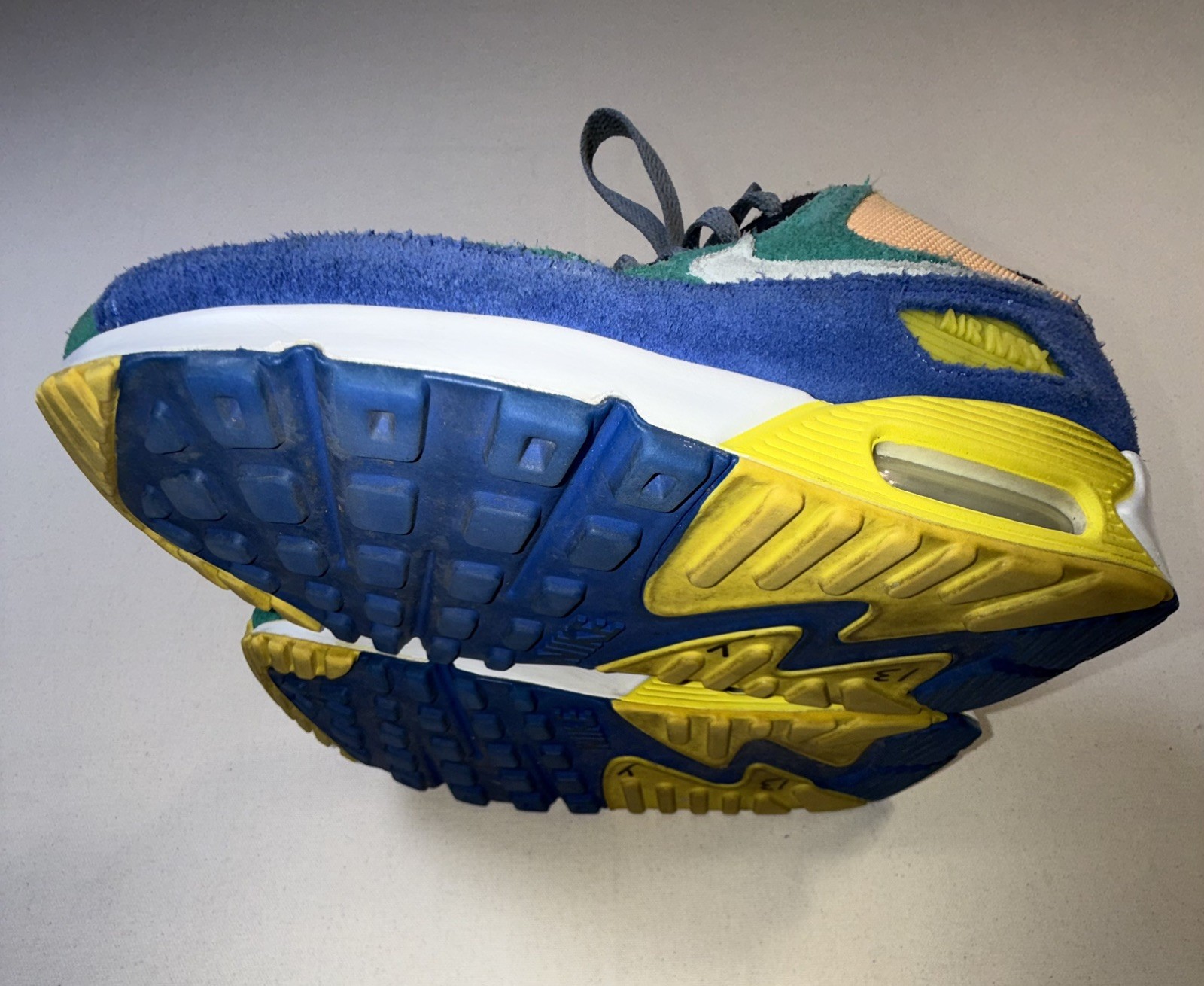 Nike Air Max 90 QS Viotech 2.0 Lucid Green Multi Suede CD0917-300 Size 6 M,7.5 W