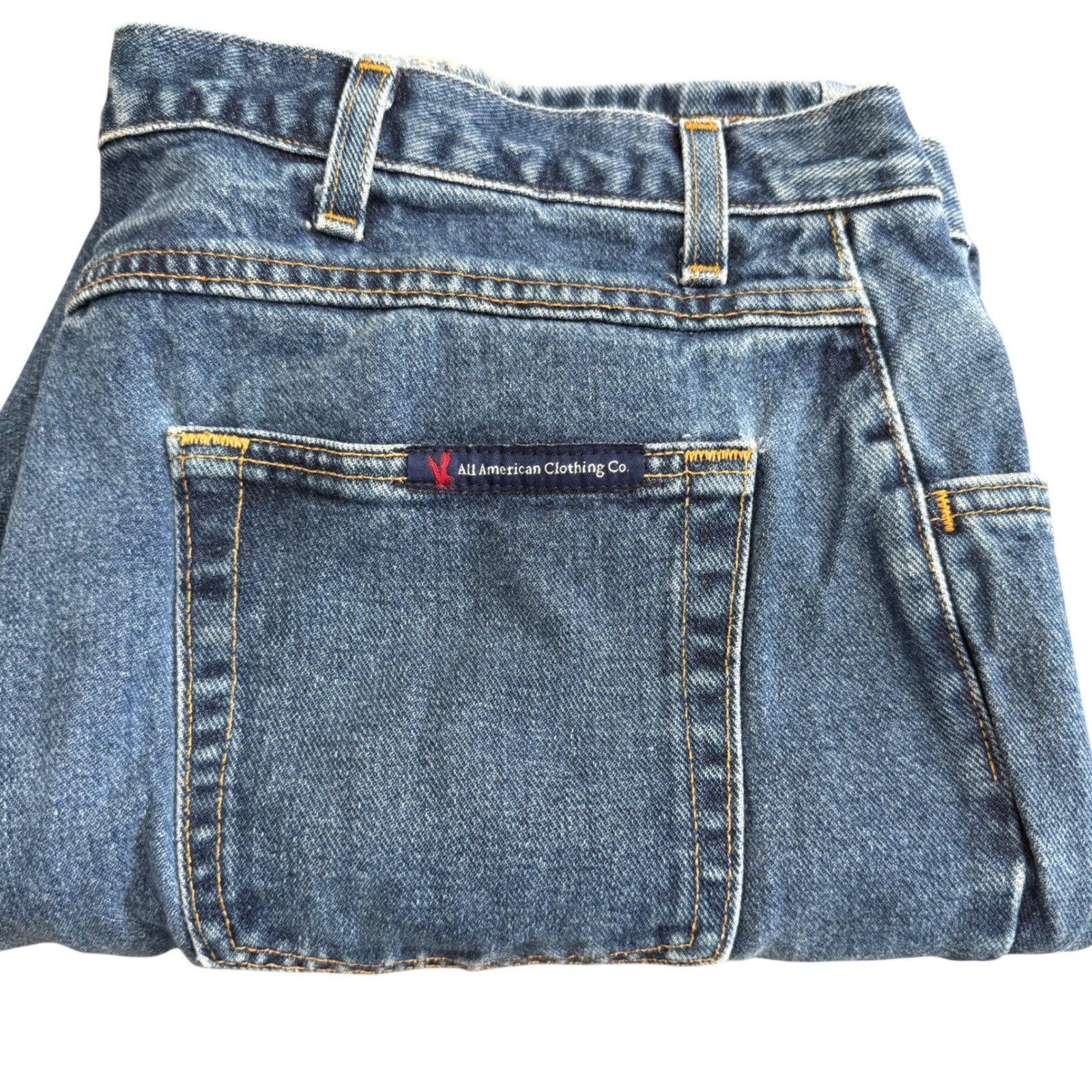 All American Clothing Co Mens Blue Denim Jeans Style AAC101D Cut 5470 40×30