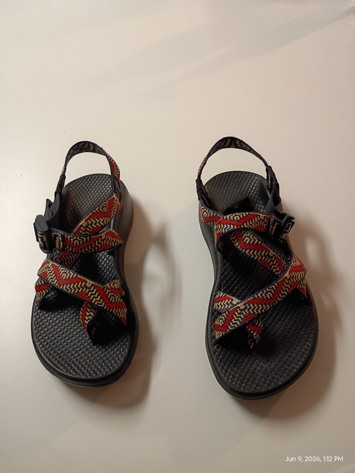 Classic Chaco ZX/2 Women’s Size 6 Blue Red Yellow Outdoor Hiking Sandals