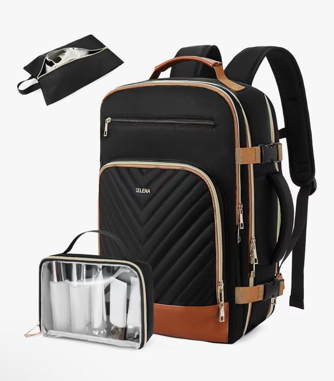 Telena Travel Backpack for Women, 15.6 inch Laptop Backpack TSA Carry on Backpac