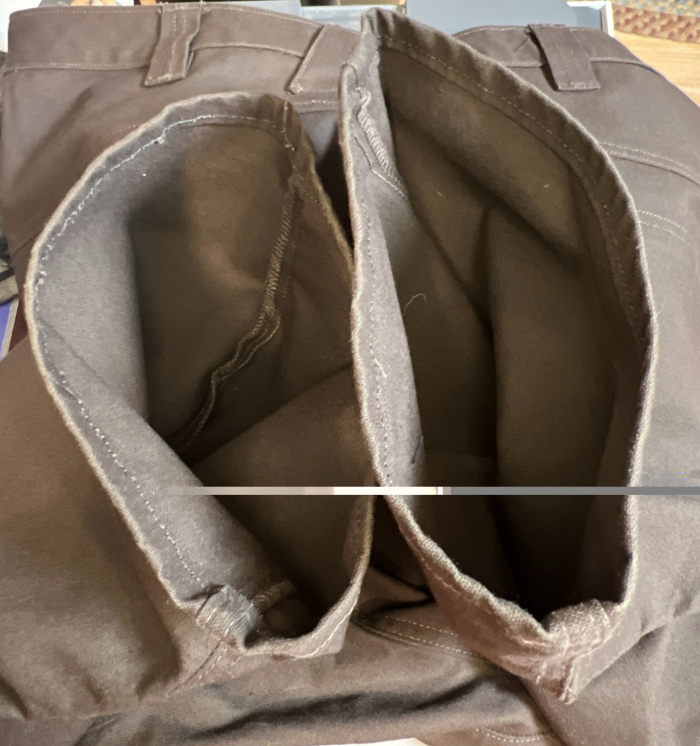 1620 Single Knee Utility Work Pant 46×30 Brown Cordura Stretch Canvas USA Made