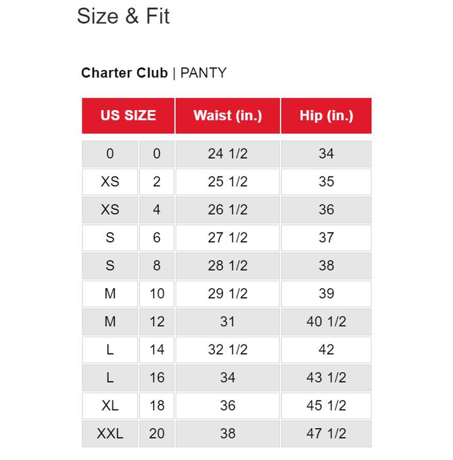 Womens Charter Club Everyday Cotton Bikini Choose Size & Color New Panty