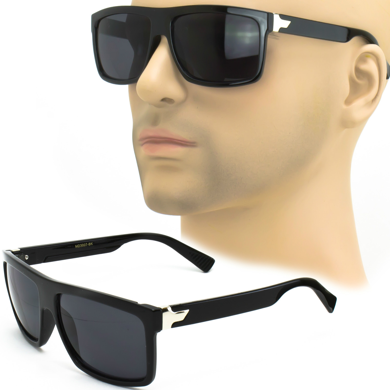 Mens Hipster Sunglasses Black Frame Sport Eyewear Classic UV 100% Fashion