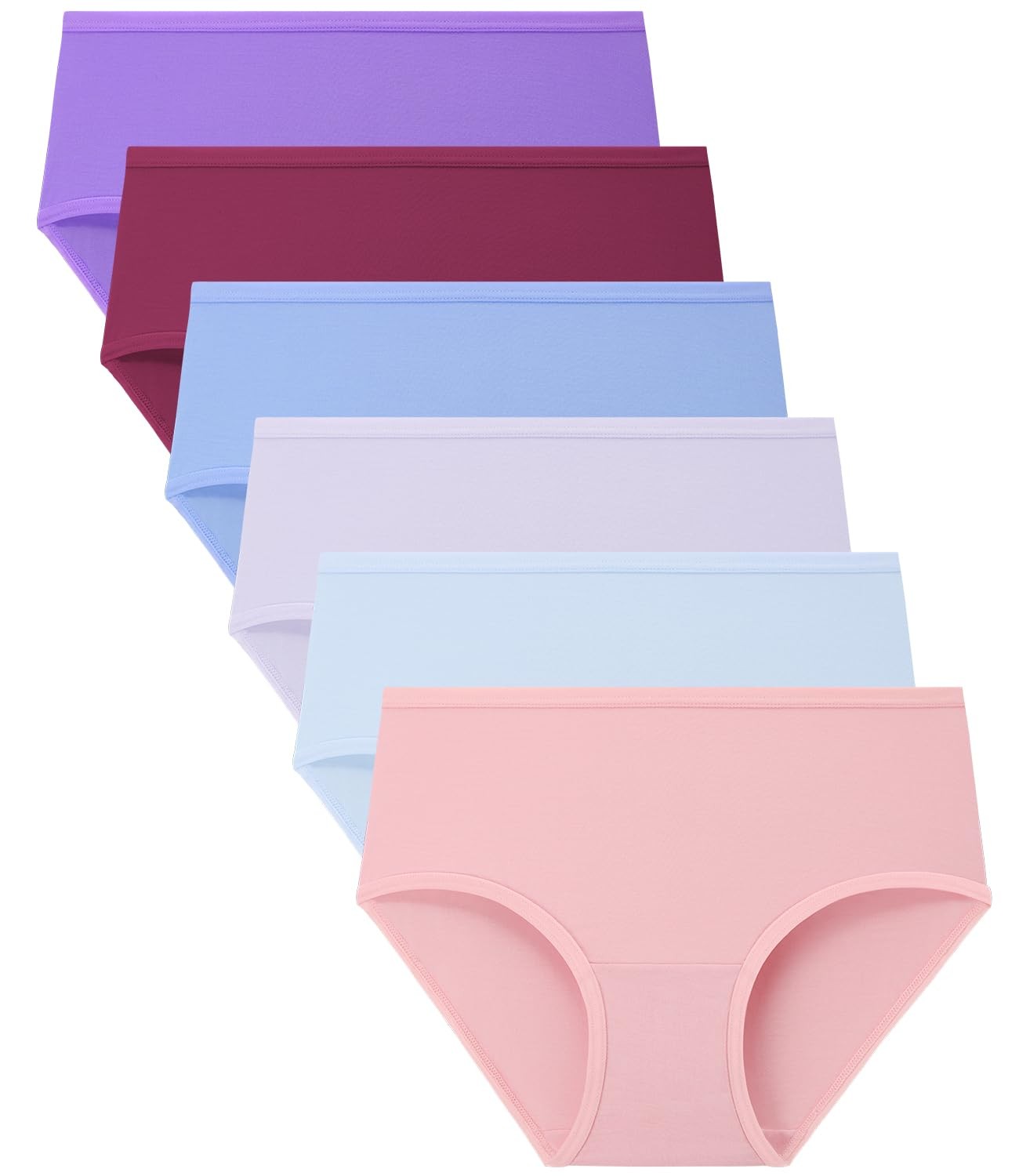BAMBOO Girls’ COOL Underwear Soft Skin-friendly Panties Breathable 6PK-S