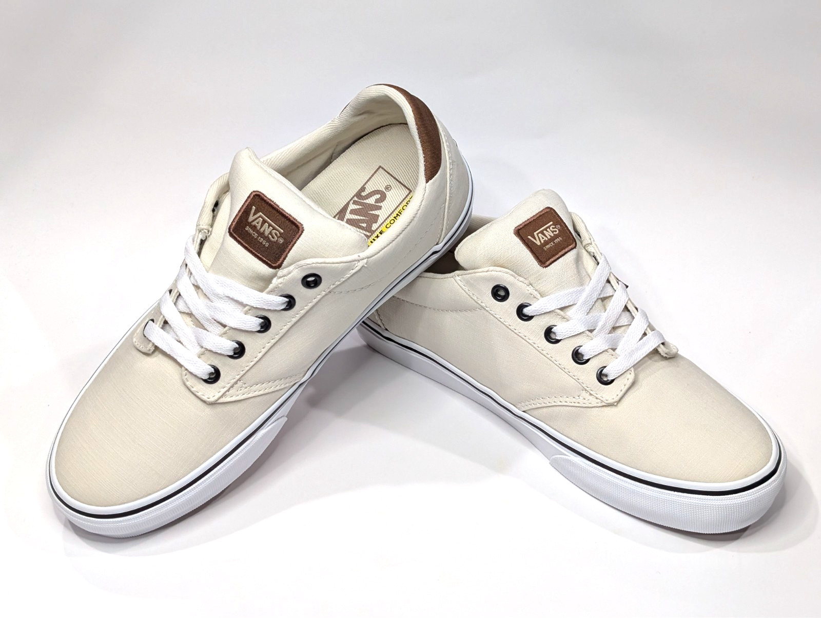 Vans Atwood Deluxe Turtledove Woven Men’s Skate Sneakers – Assorted Sizes NWB